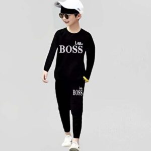 2 Pcs Boy's Micro Printed Tracksuit