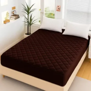 Micro Plain Double Bed Mattress Cover