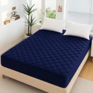 Micro Plain Double Bed Mattress Cover