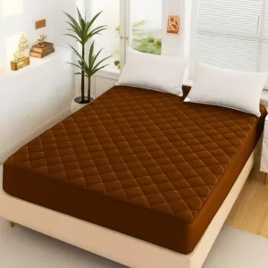 Micro Plain Double Bed Mattress Cover