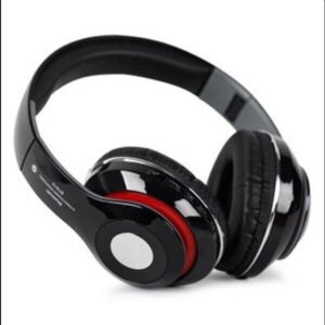 Sleek Black Bluetooth Headphones with Long Battery Life