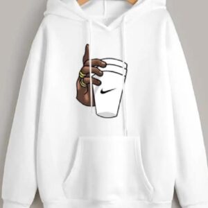 1 Pc Men's Cotton Printed Hoodie