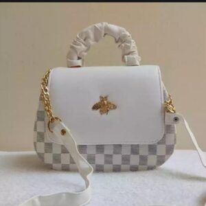 Girl's PU Leather Printed Shoulder Bag