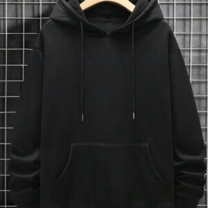 1 Pc Men's Fleece Plain Hoodie