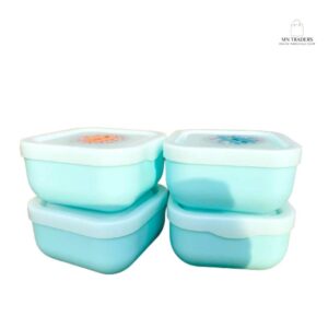 Pack Of 4 Food Storage Box Container