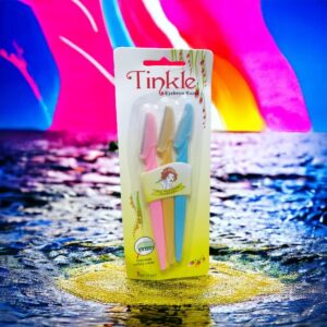 Tinkle Eyebrow Razor Set of 3 Safe Stainless Blades